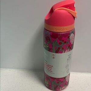 Owala Pink Floral Insulated Water Bottle